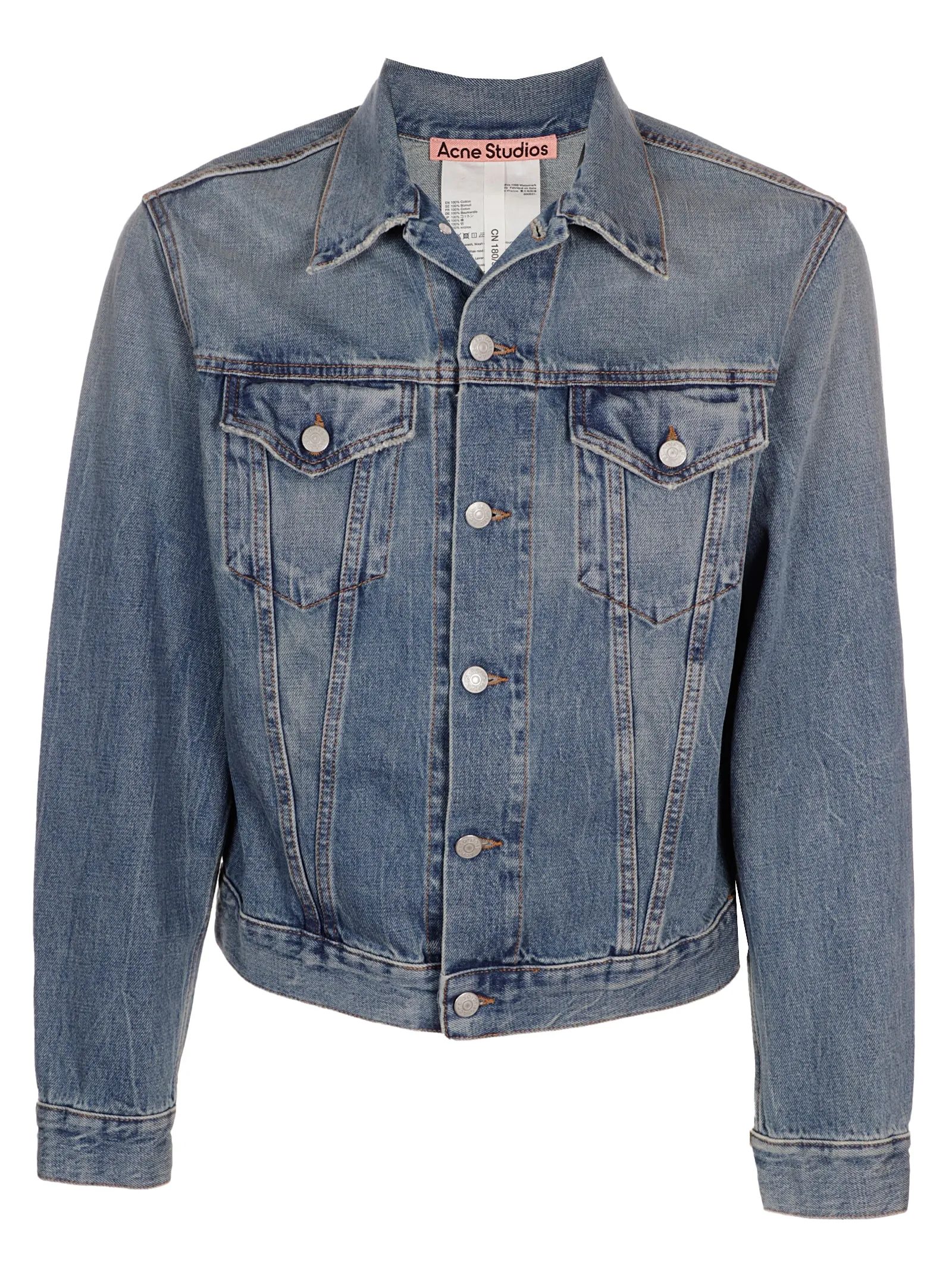 Acne Studios Buttoned Long-Sleeved Denim Jacket