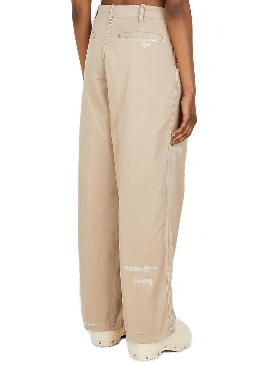 Acne Studios Distressed Straight-Leg Pants