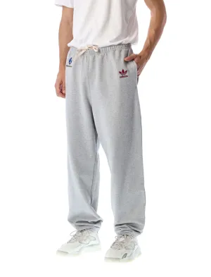 Adidas By Wales Bonner Logo Embroidered Fleece Joggers