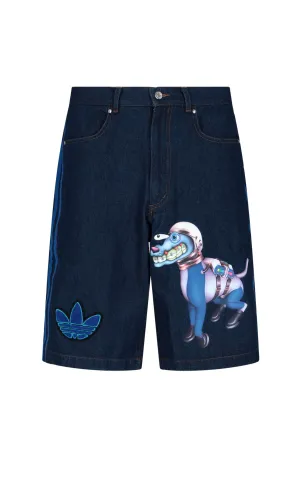 Adidas X Kerwin Frost Logo Flocked Shorts
