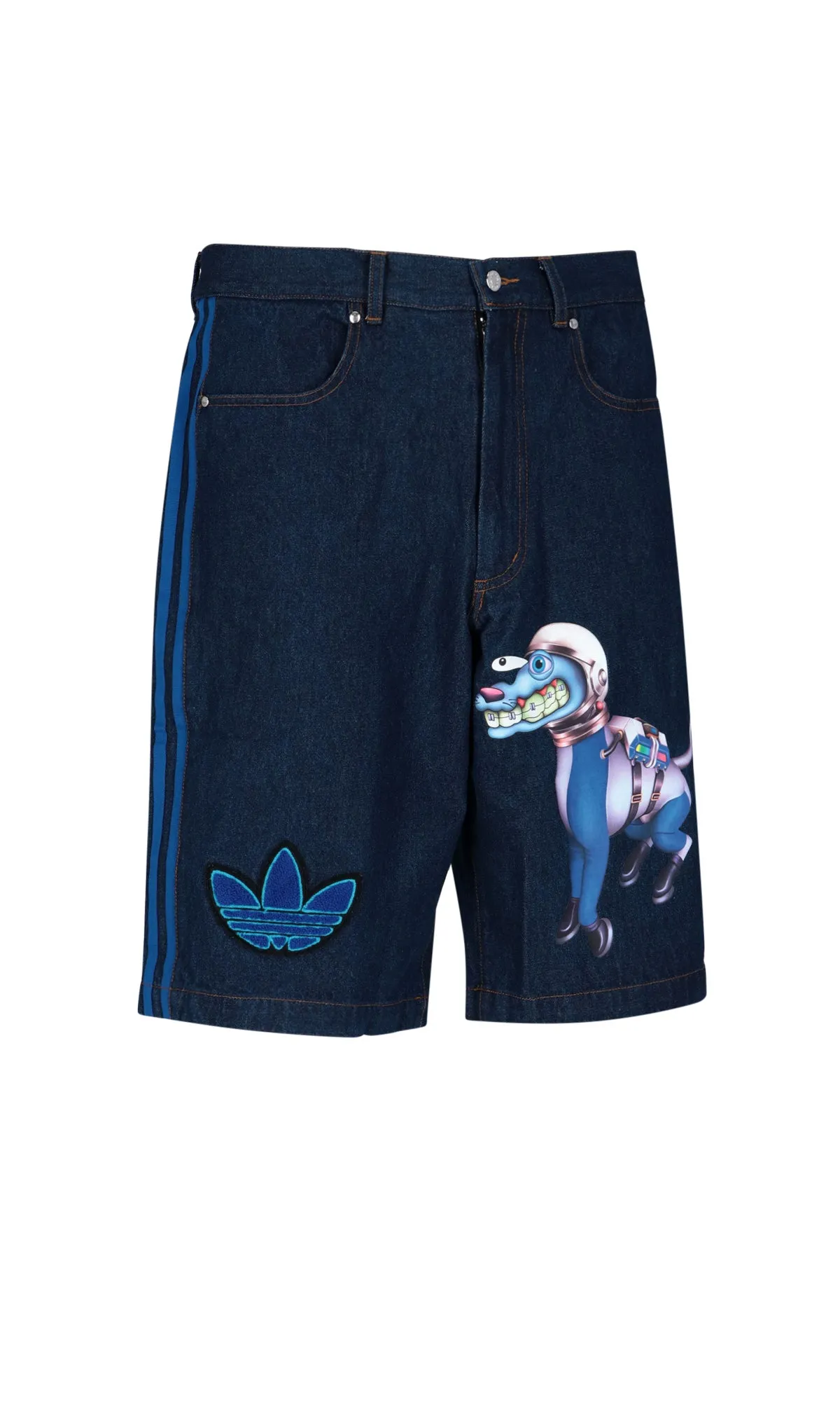 Adidas X Kerwin Frost Logo Flocked Shorts