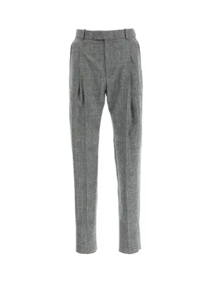 Alexander McQueen Checked Slim Fit Trousers
