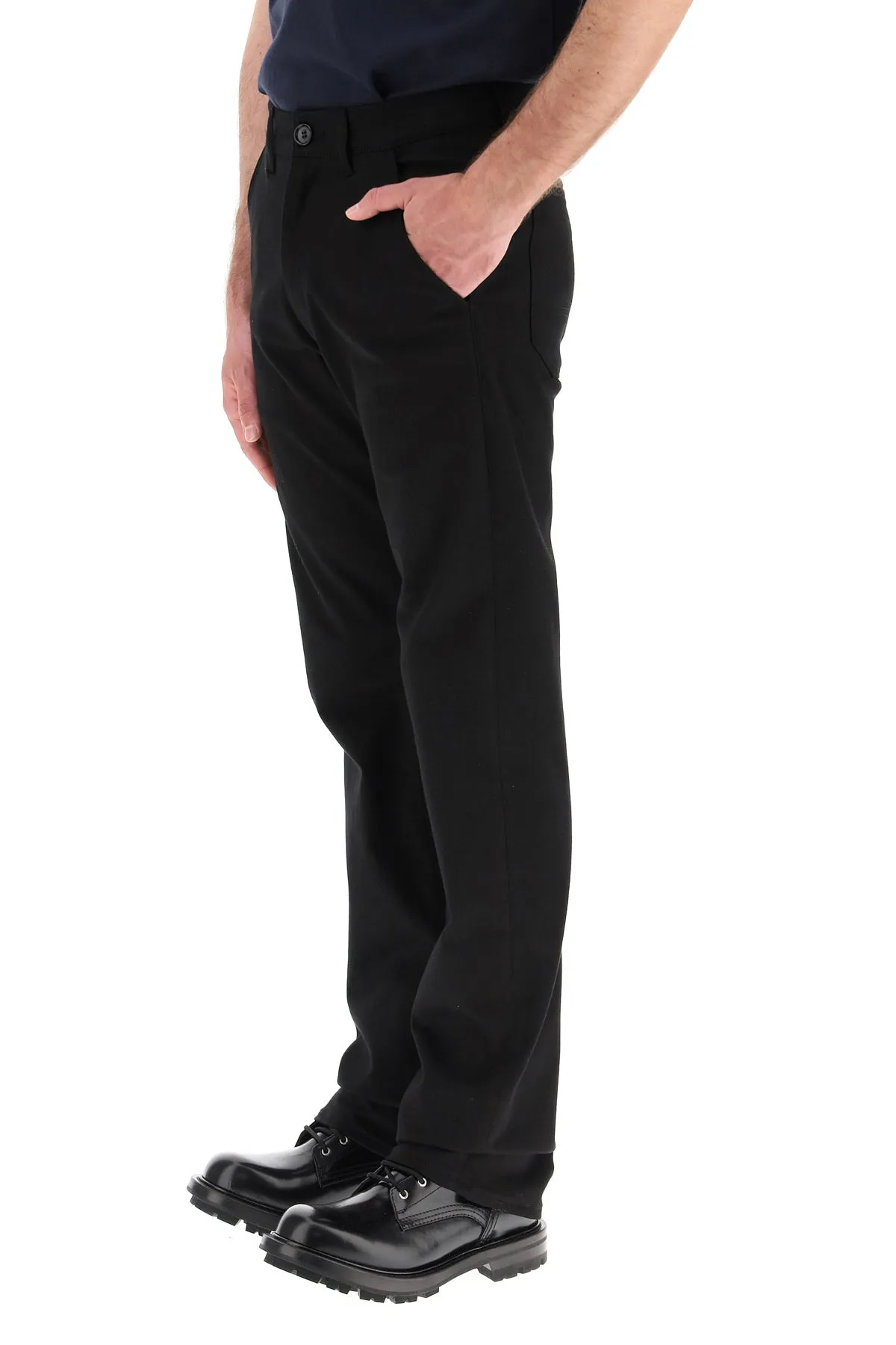 Alexander McQueen Graffiti Logo Straight-Leg Jeans