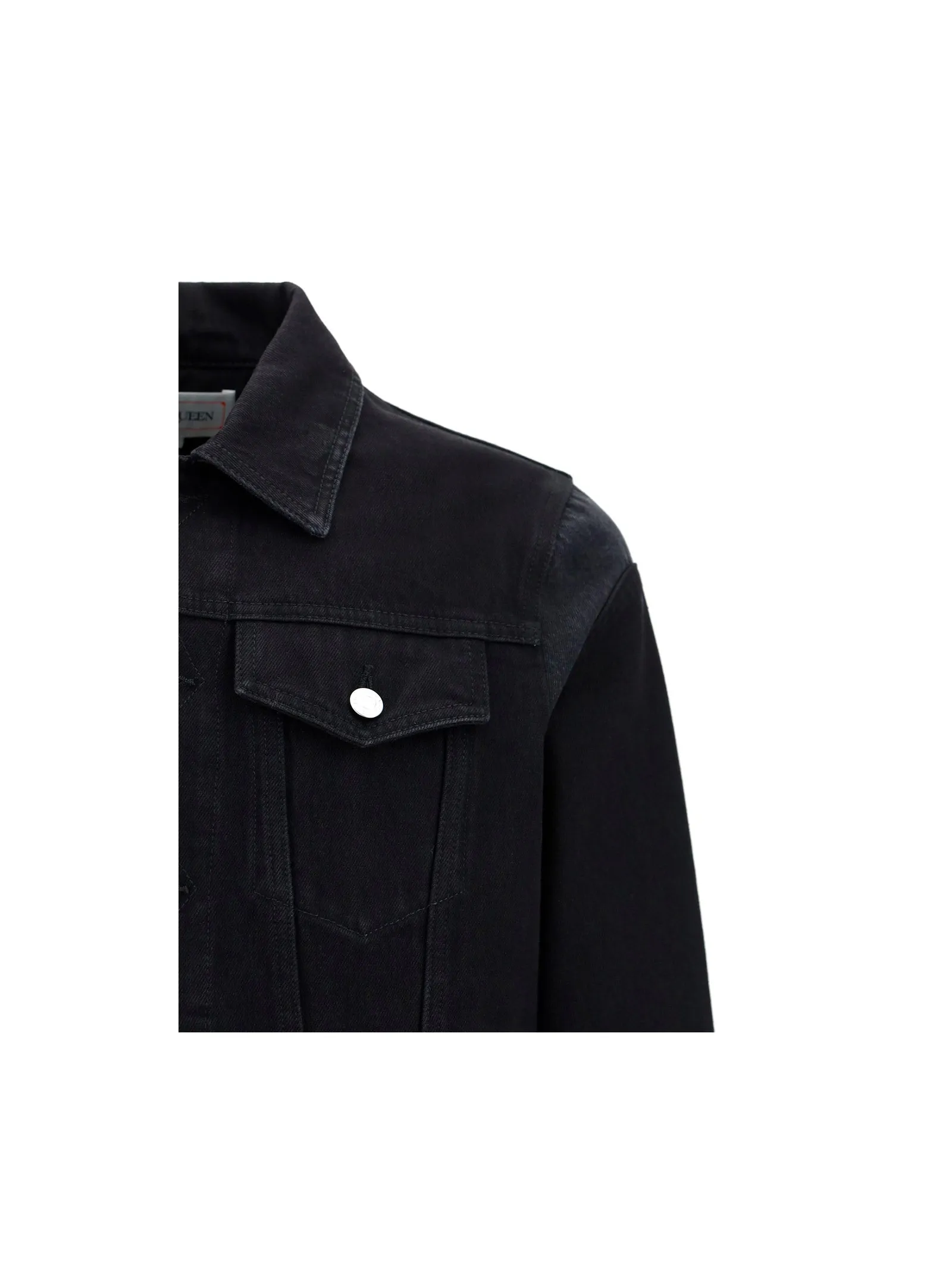 Alexander McQueen Logo Detail Denim Jacket