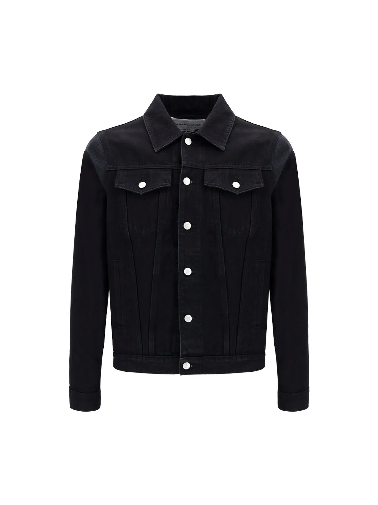 Alexander McQueen Logo Detail Denim Jacket