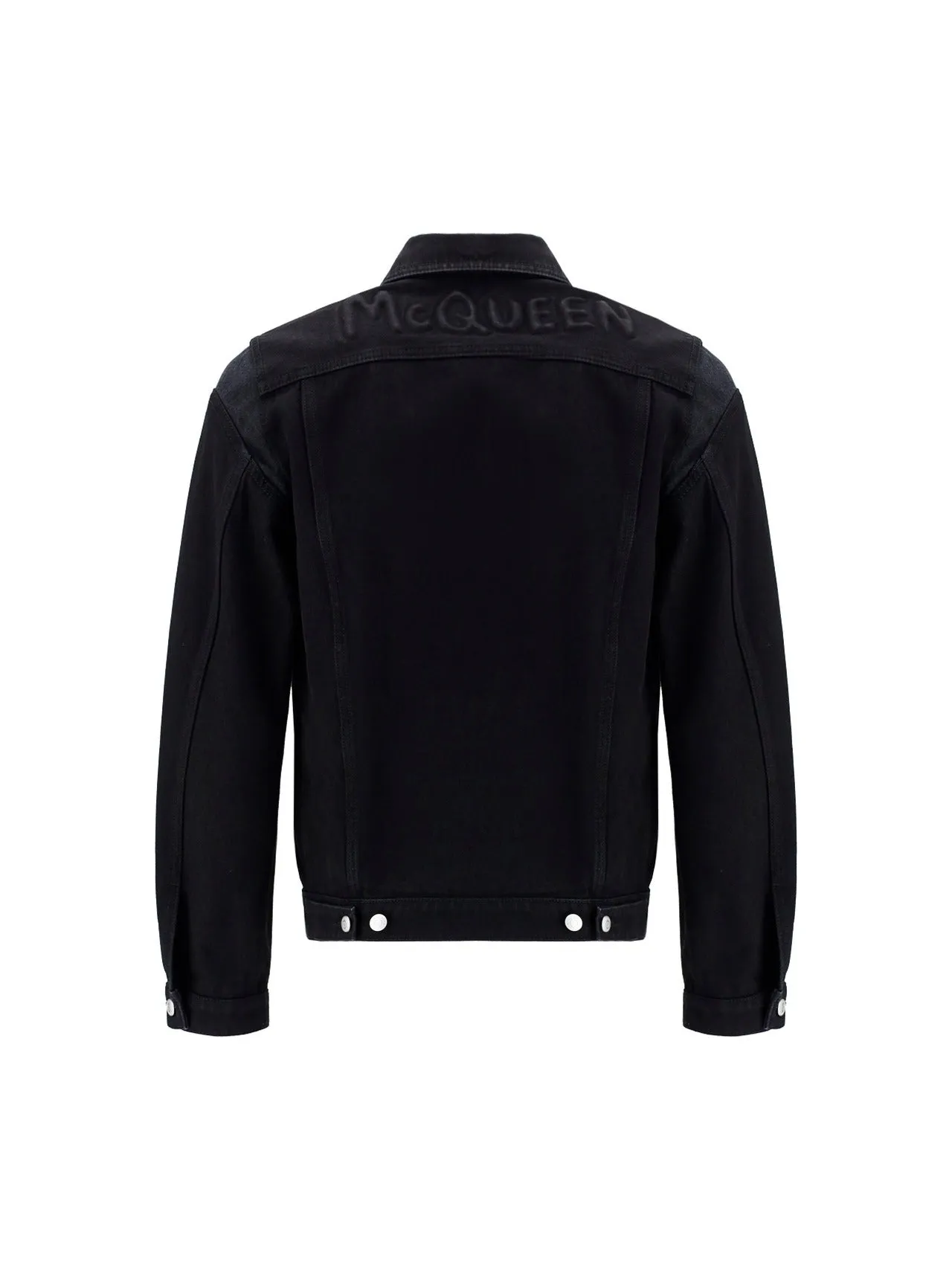 Alexander McQueen Logo Detail Denim Jacket