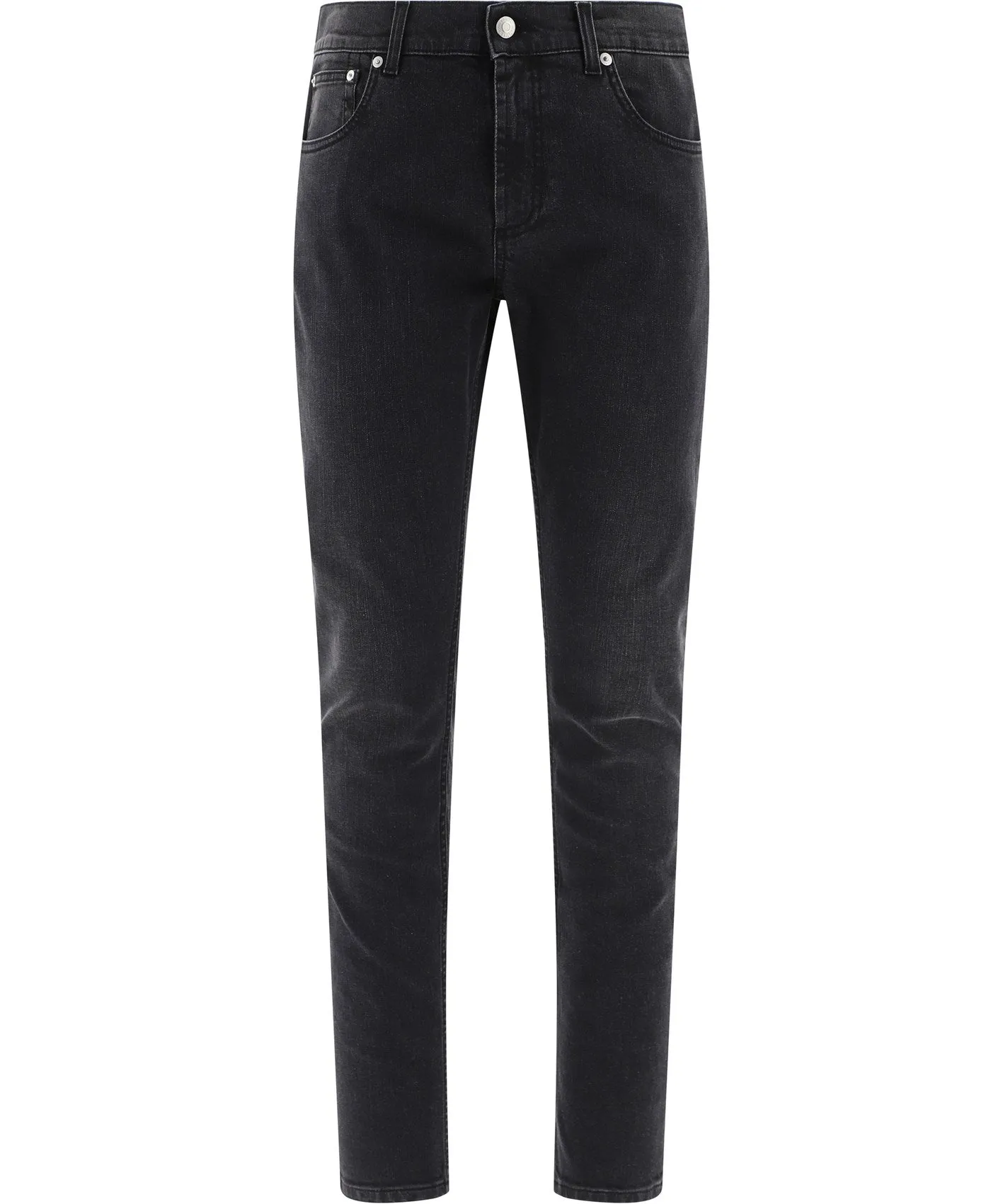 Alexander McQueen Logo Embroidered Jeans