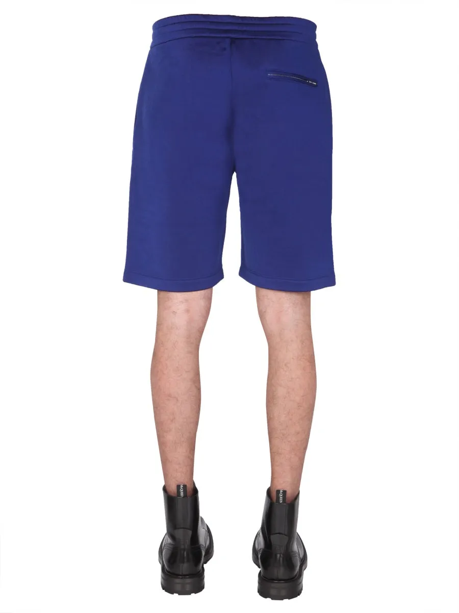 Alexander McQueen Logo Embroidered Shorts