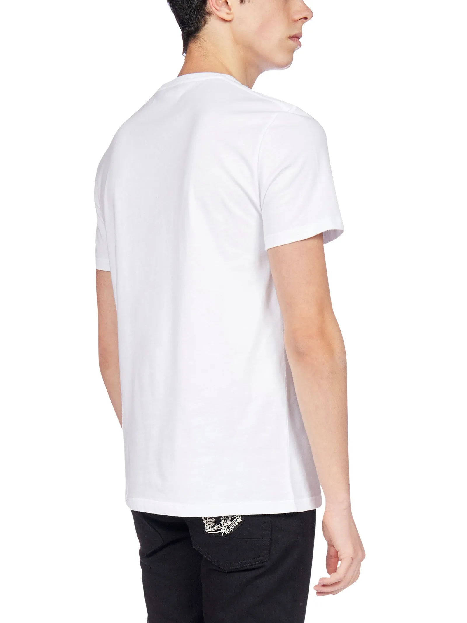Alexander McQueen Logo Embroidered T-Shirt