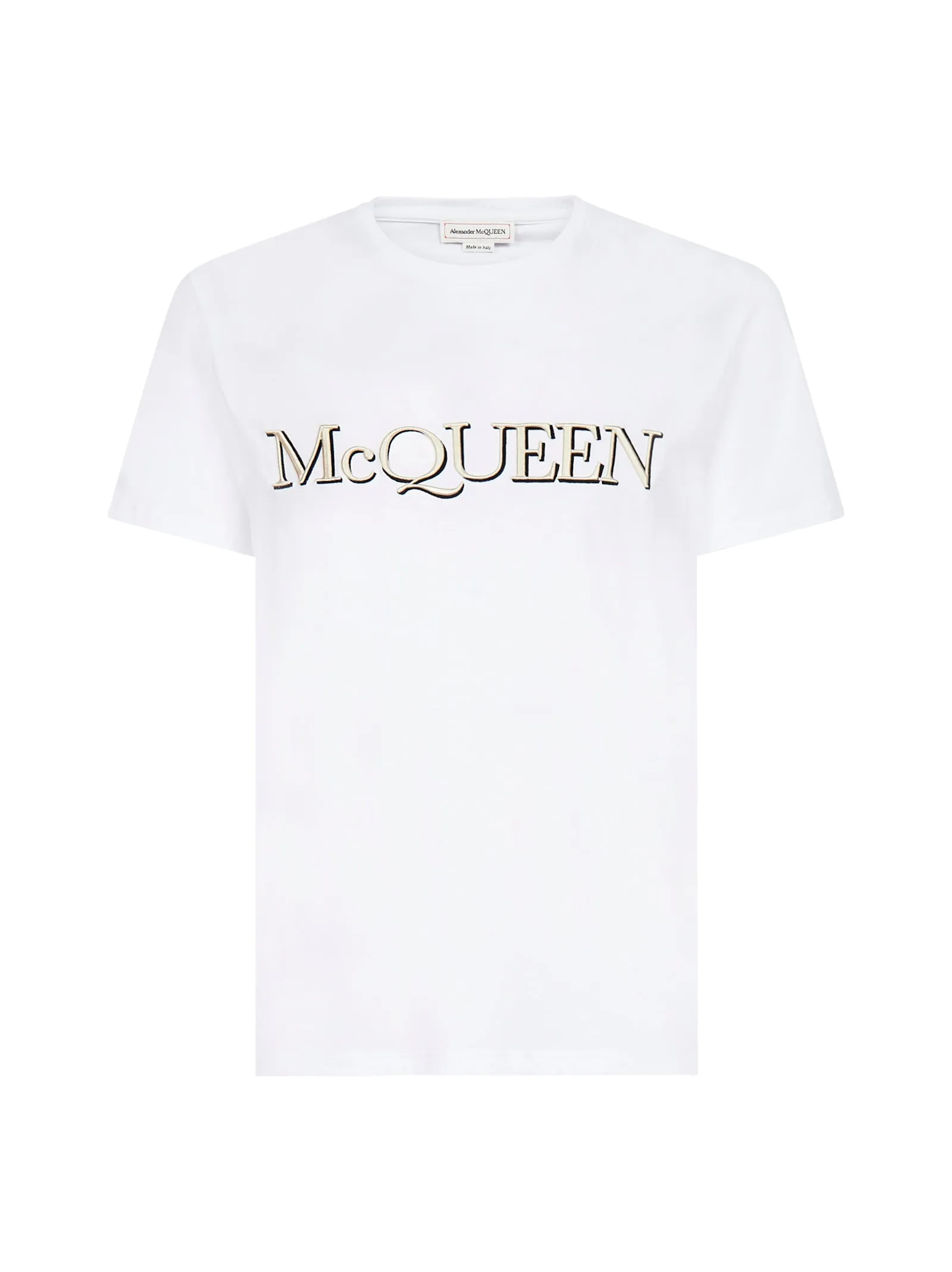 Alexander McQueen Logo Embroidered T-Shirt