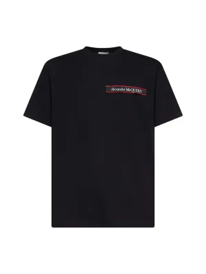 Alexander McQueen Logo Patch Crewneck T-Shirt