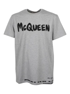 Alexander McQueen Logo Print Crewneck T-Shirt