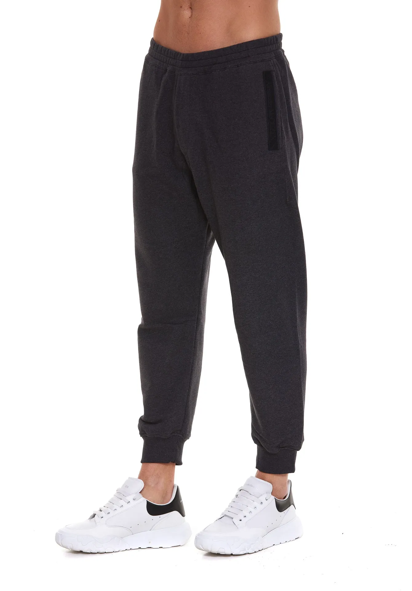 Alexander McQueen Logo Print Elastic Waist Jogging Pants