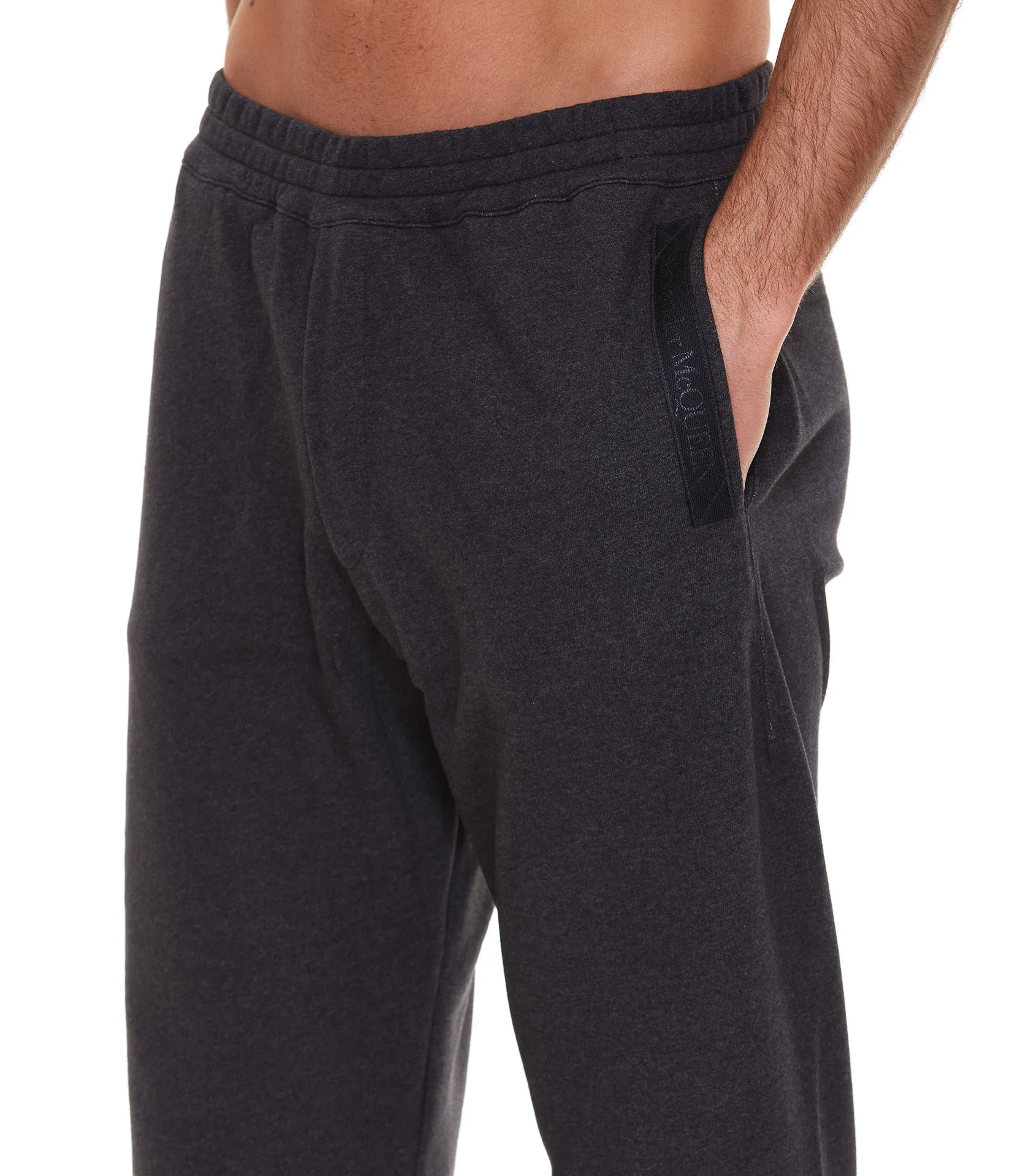 Alexander McQueen Logo Print Elastic Waist Jogging Pants