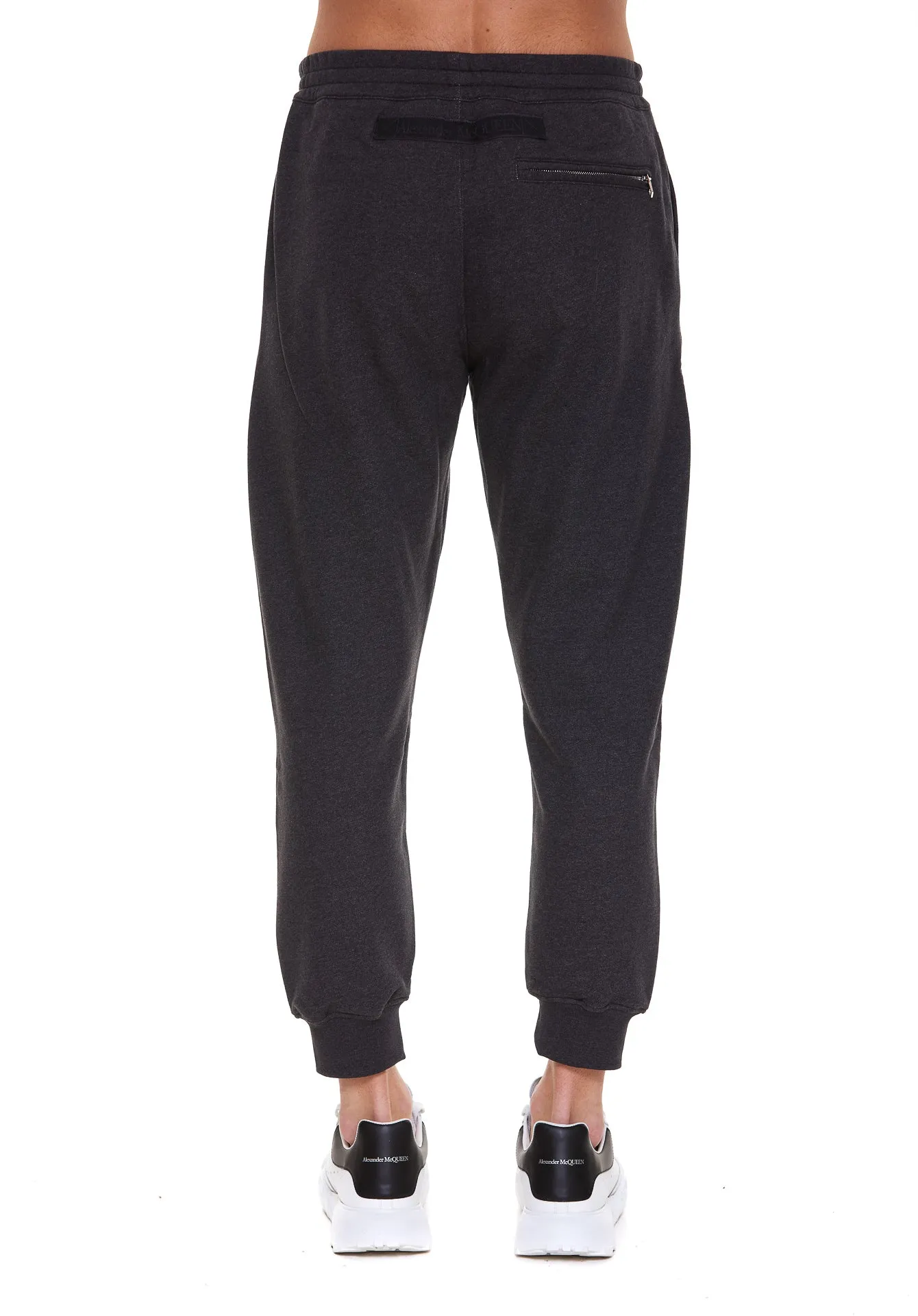 Alexander McQueen Logo Print Elastic Waist Jogging Pants