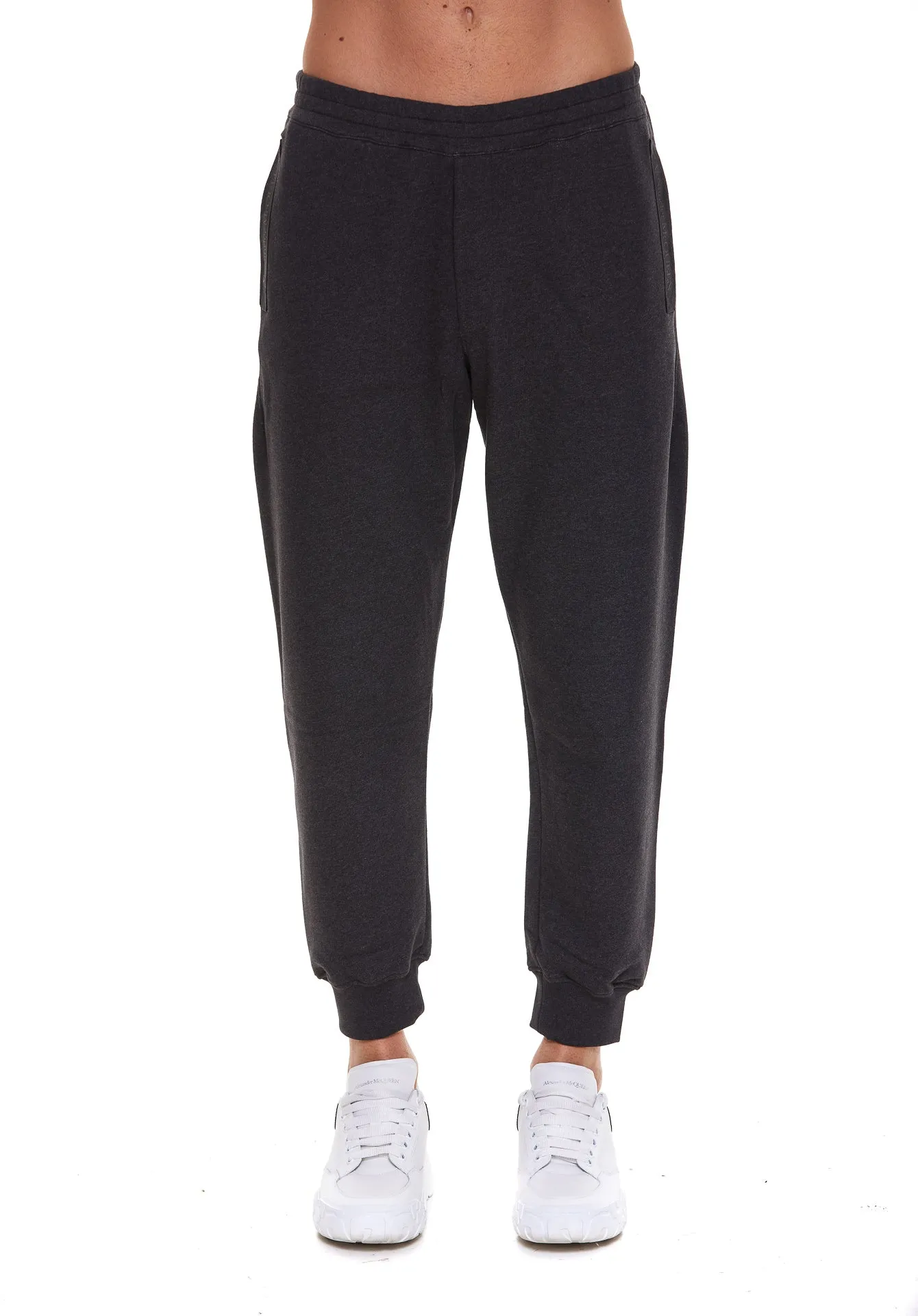 Alexander McQueen Logo Print Elastic Waist Jogging Pants