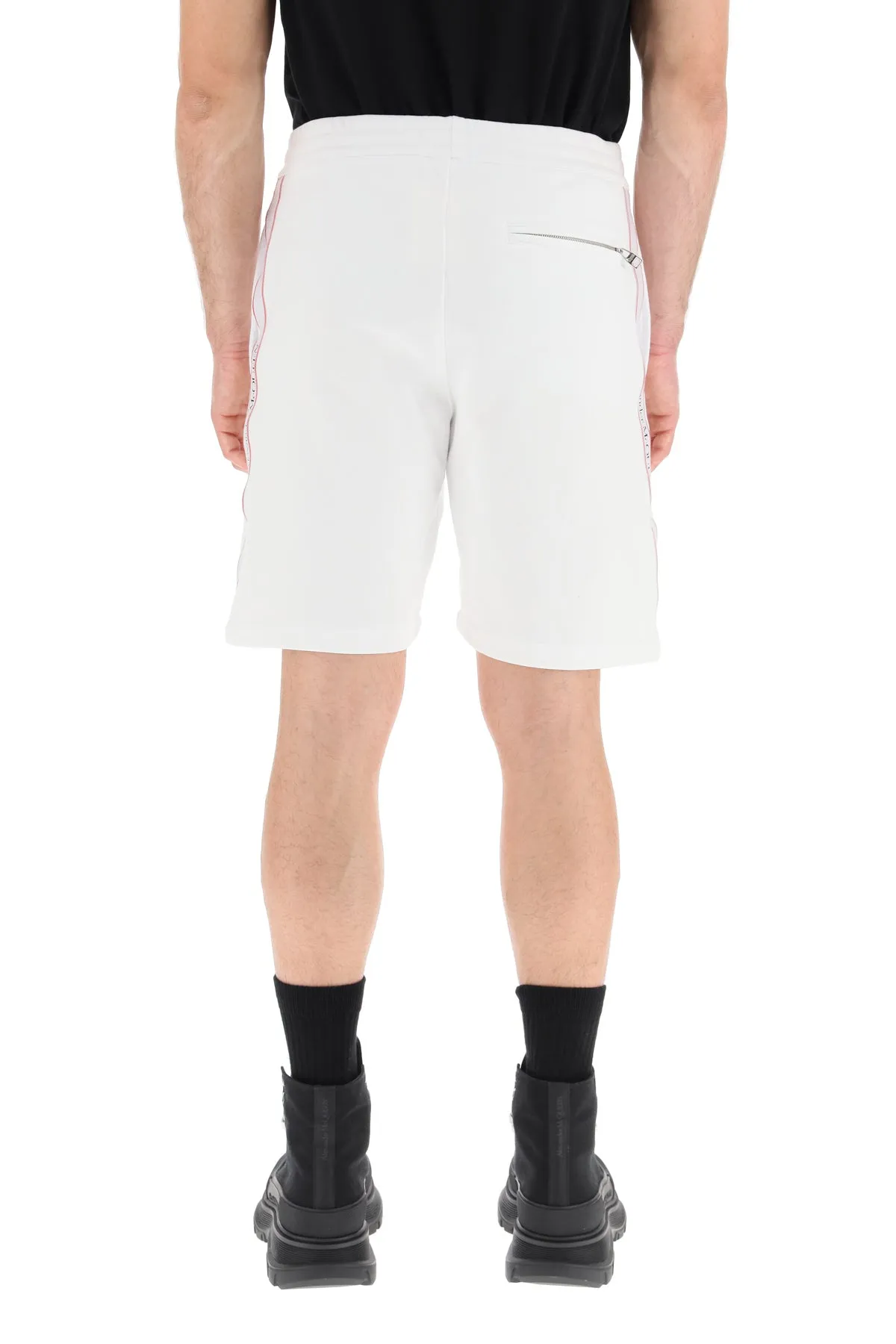 Alexander McQueen Logo Print Track Shorts