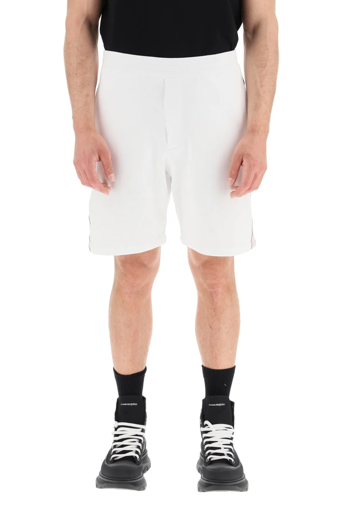 Alexander McQueen Logo Print Track Shorts