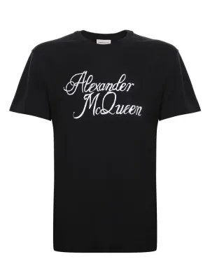 Alexander McQueen Logo Printed Crewneck T-Shirt
