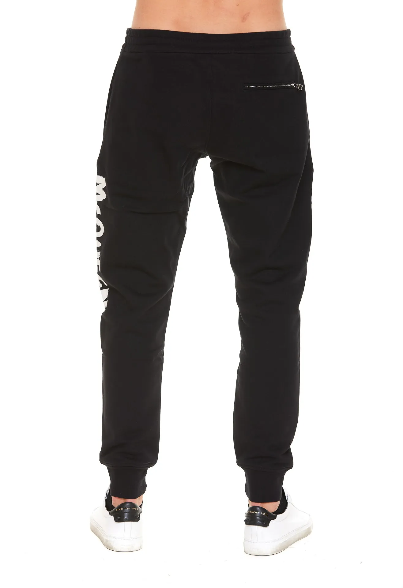 Alexander McQueen Logo Printed Slim Cut Track Trousers