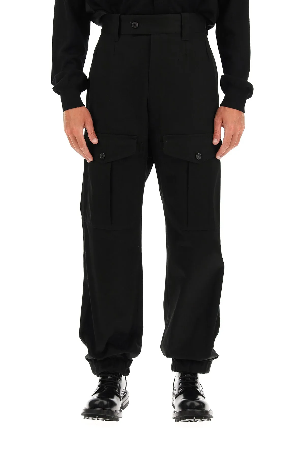 Alexander McQueen Pocket Detailed Straight Leg Trousers