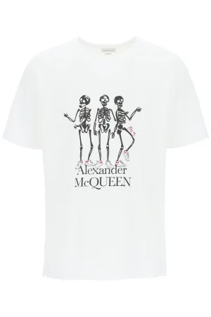 Alexander McQueen Skeleton Printed T-Shirt