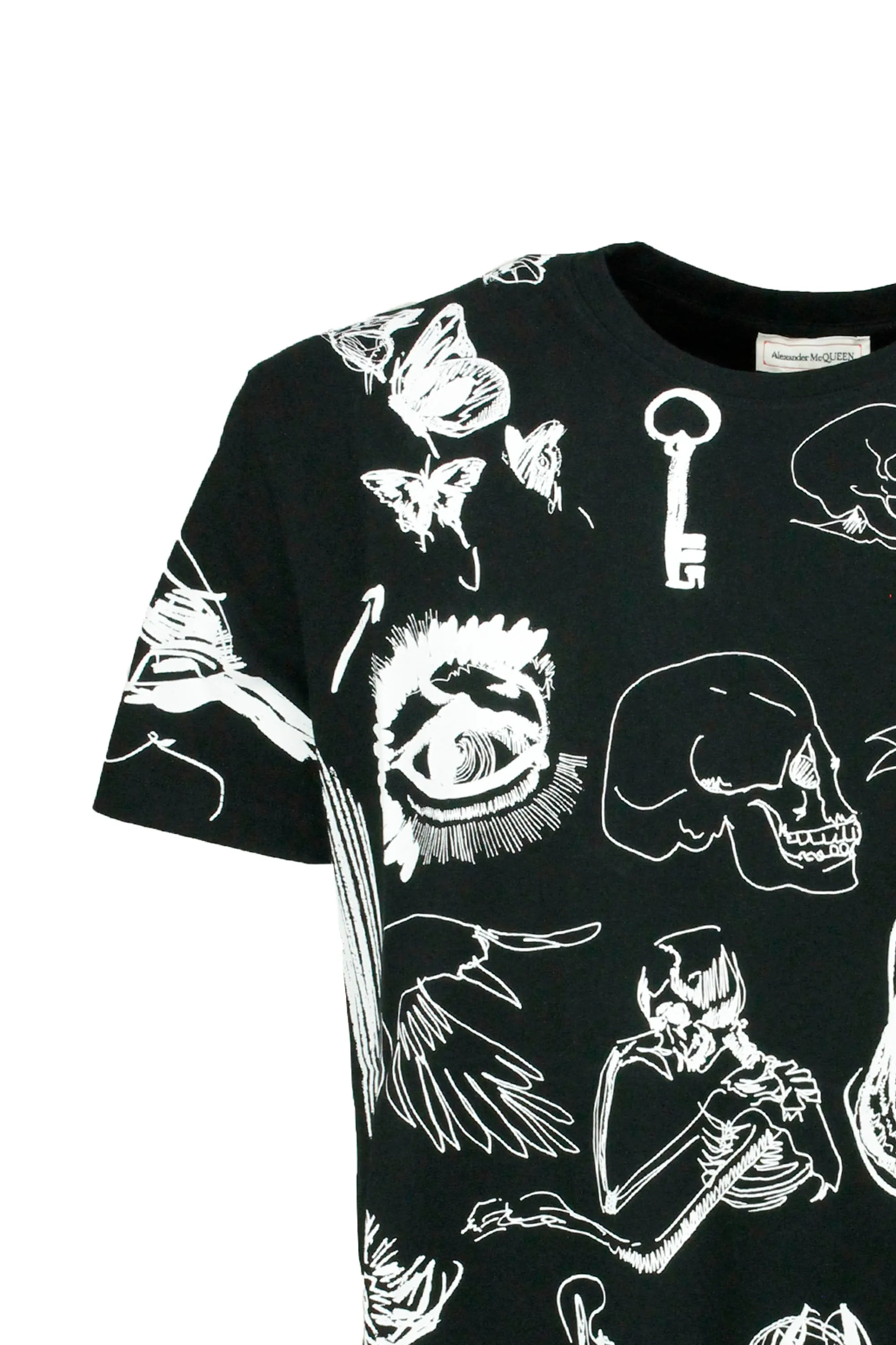 Alexander McQueen Skull Printed Crewneck T-Shirt