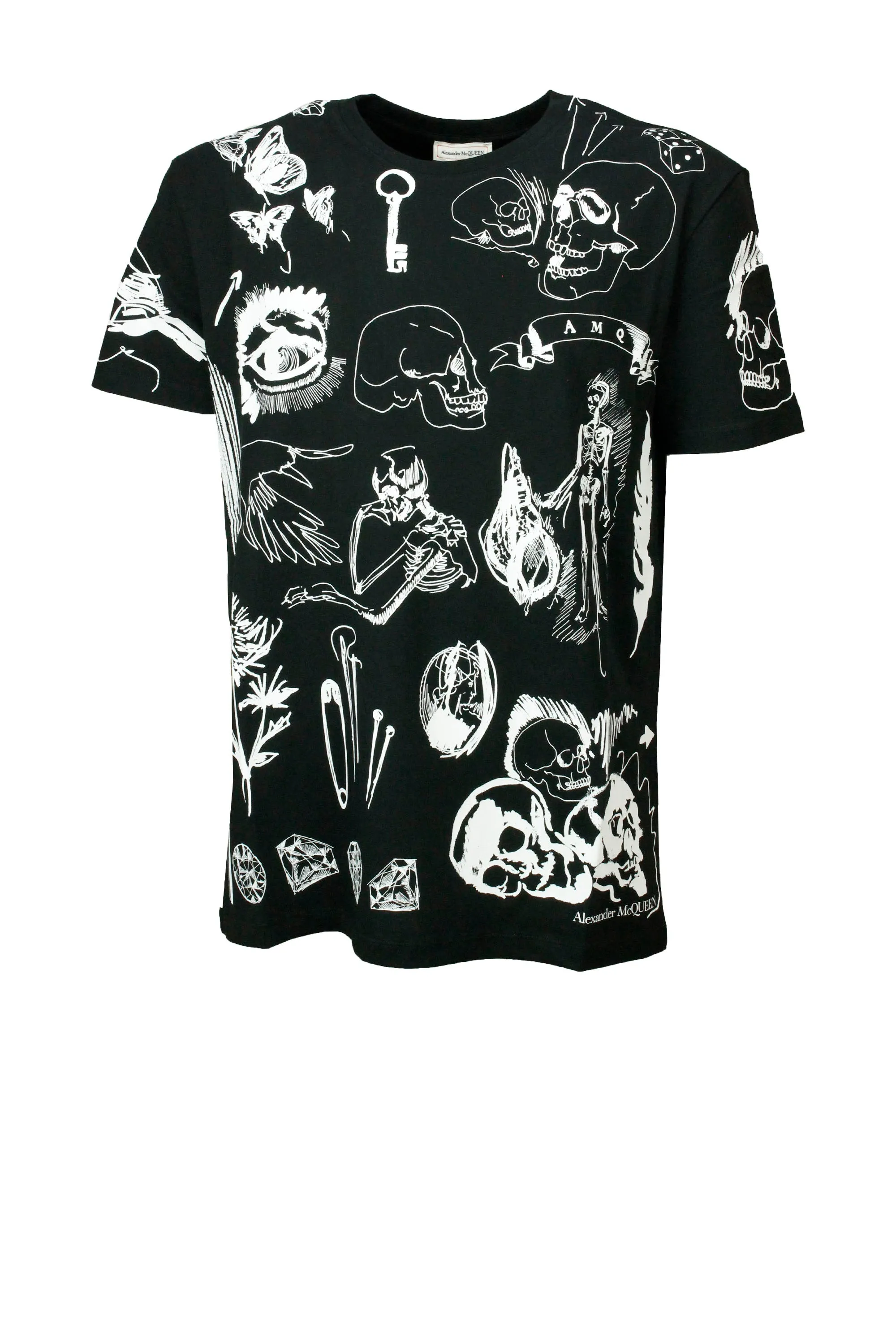 Alexander McQueen Skull Printed Crewneck T-Shirt