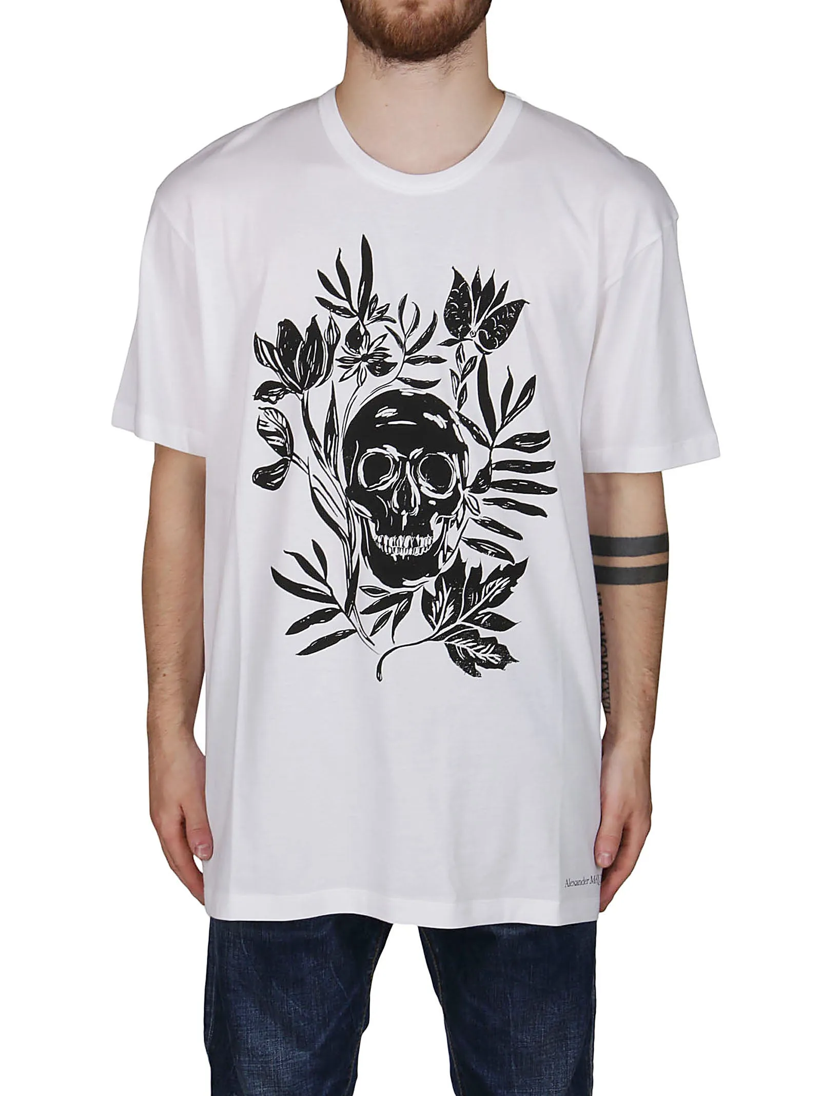 Alexander McQueen Skull Printed Crewneck T-Shirt