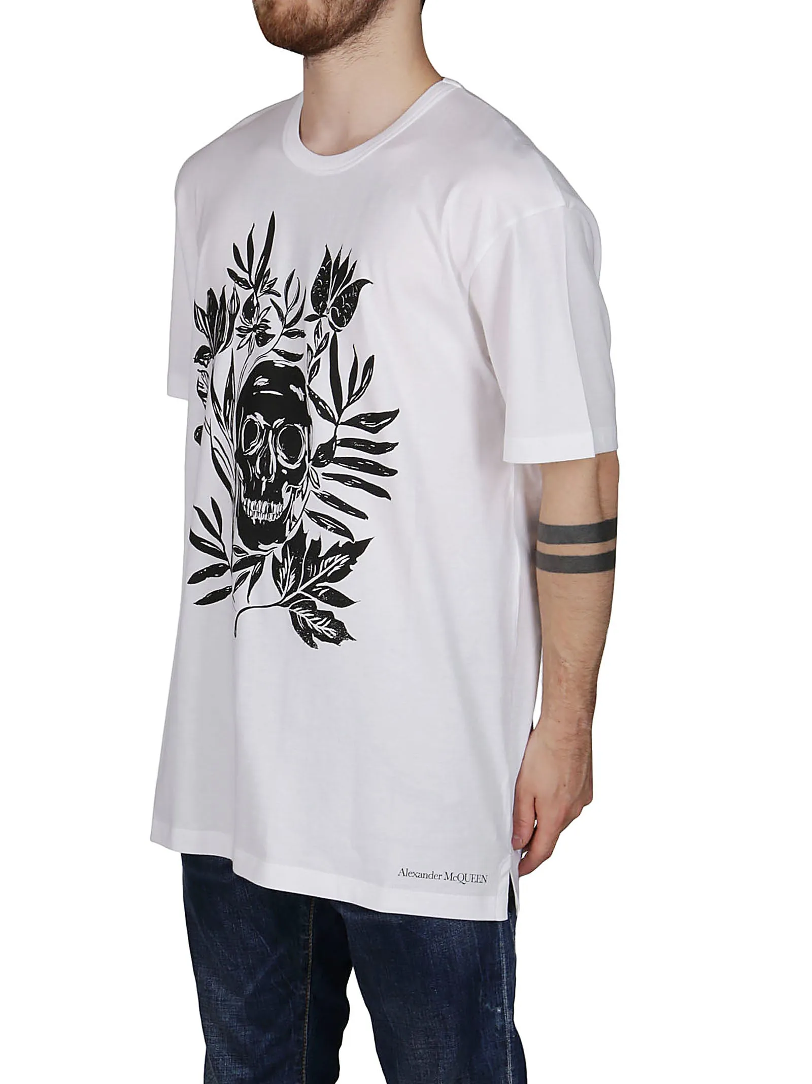 Alexander McQueen Skull Printed Crewneck T-Shirt