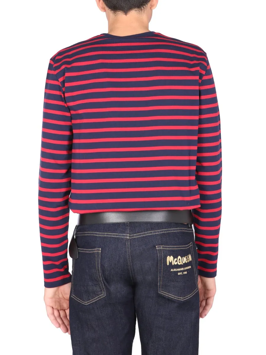 Alexander McQueen Striped Long Sleeve T-Shirt