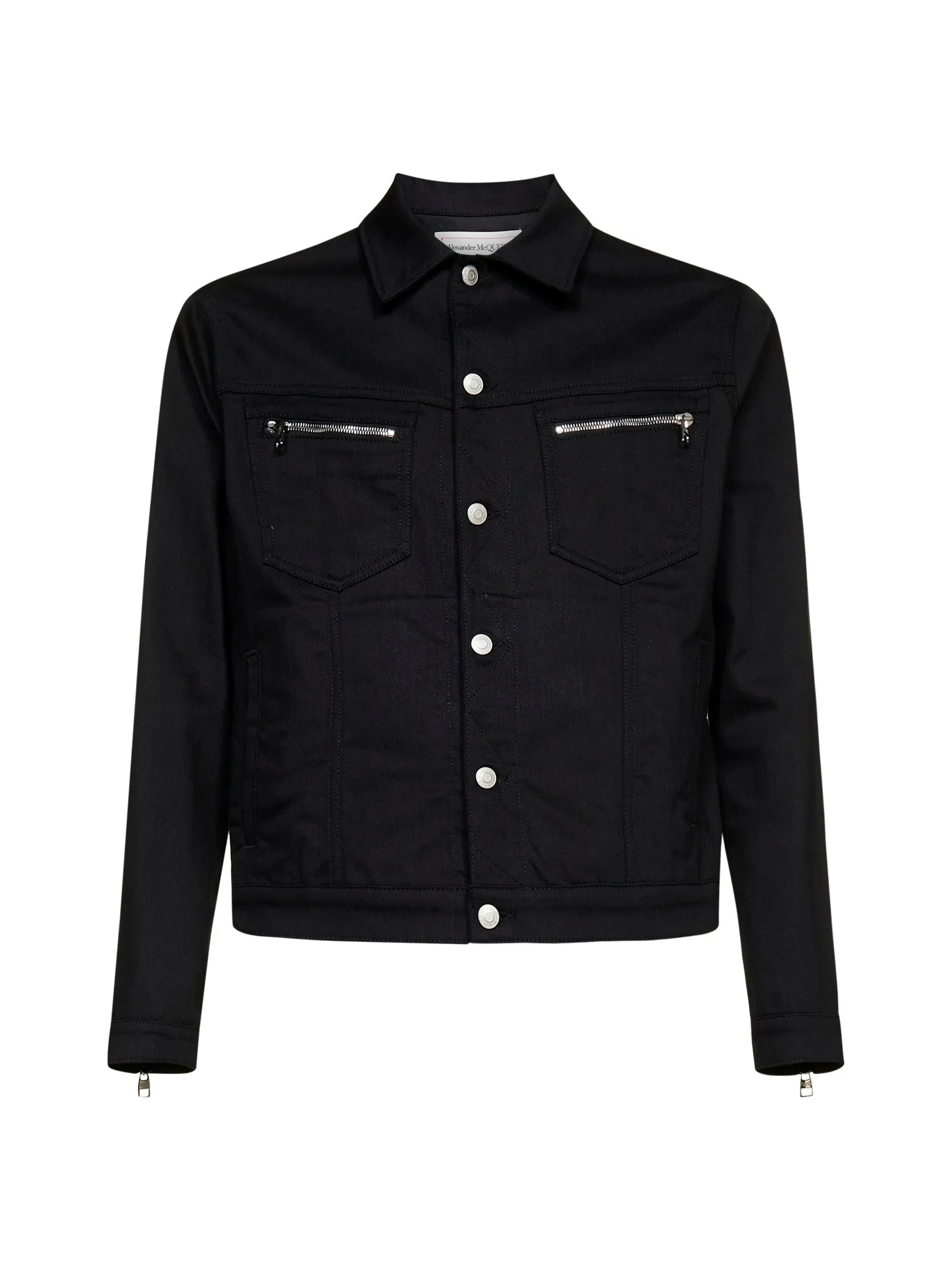 Alexander McQueen Zipped Pocket Denim Jacket