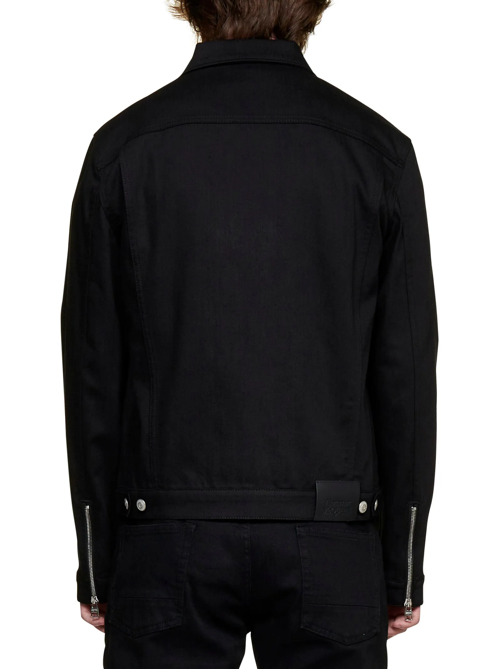 Alexander McQueen Zipped Pocket Denim Jacket