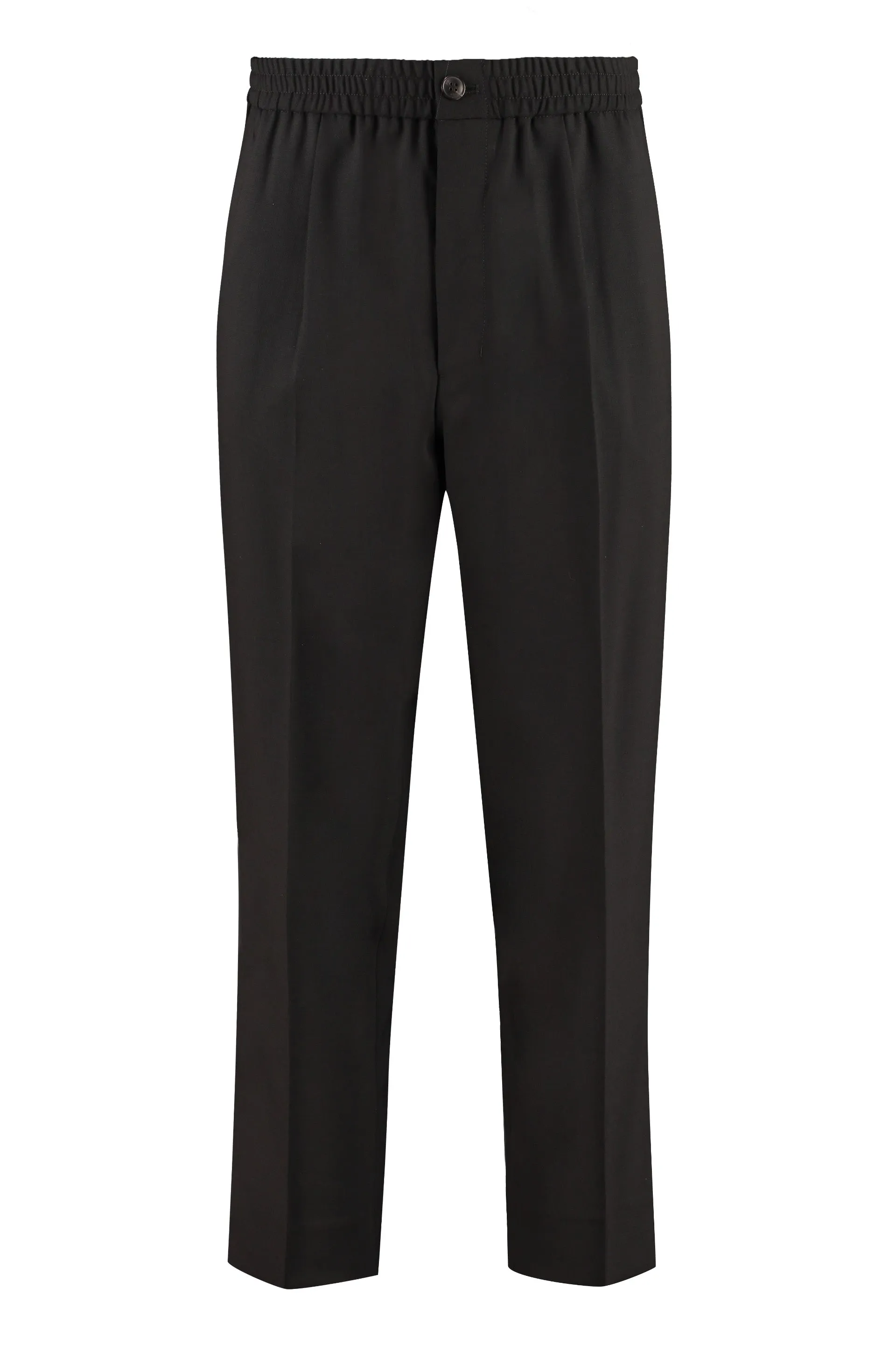 AMI Cropped Elasticated Waist Trousers