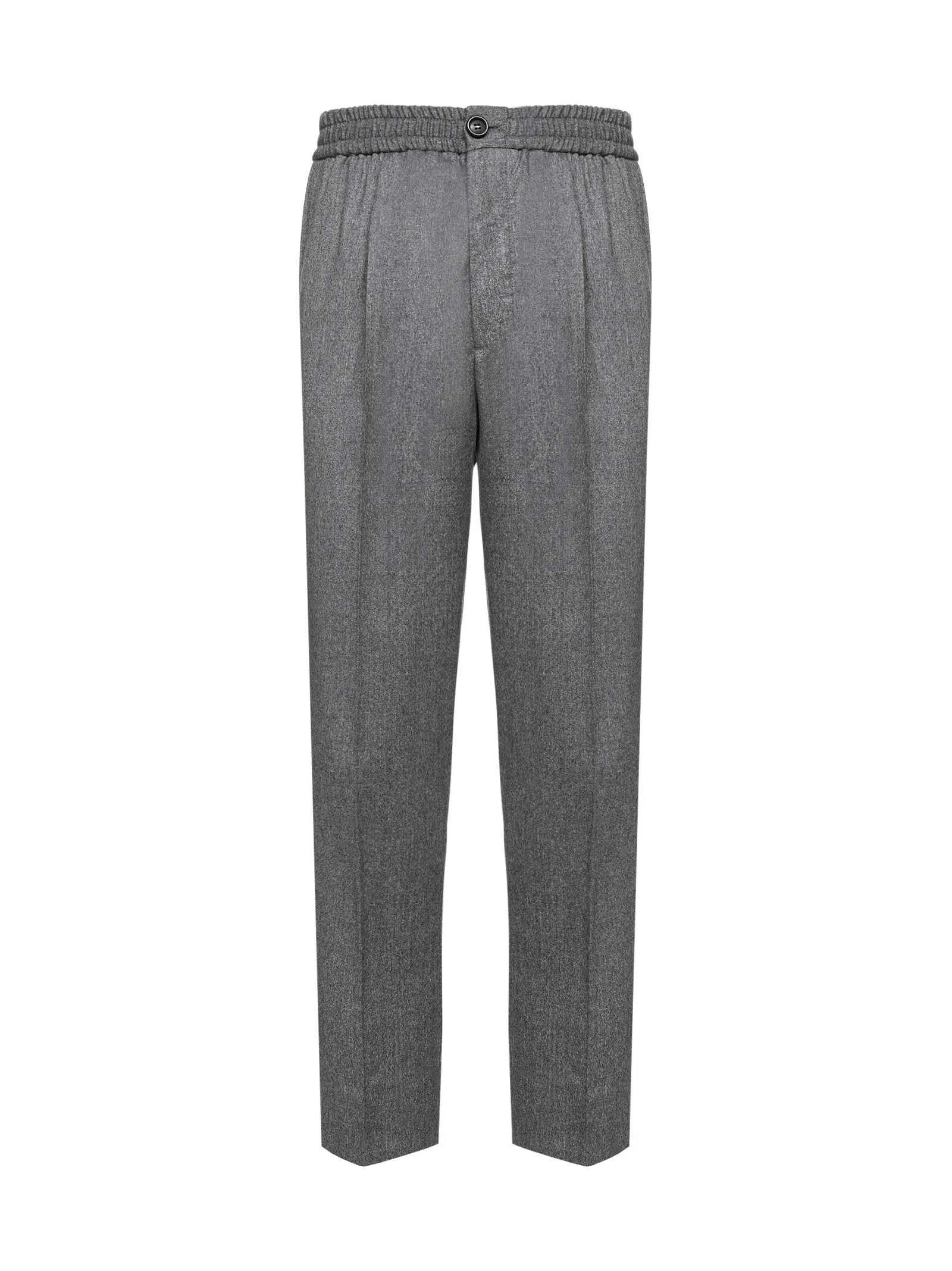 AMI Elasticated Waist Cropped Trousers