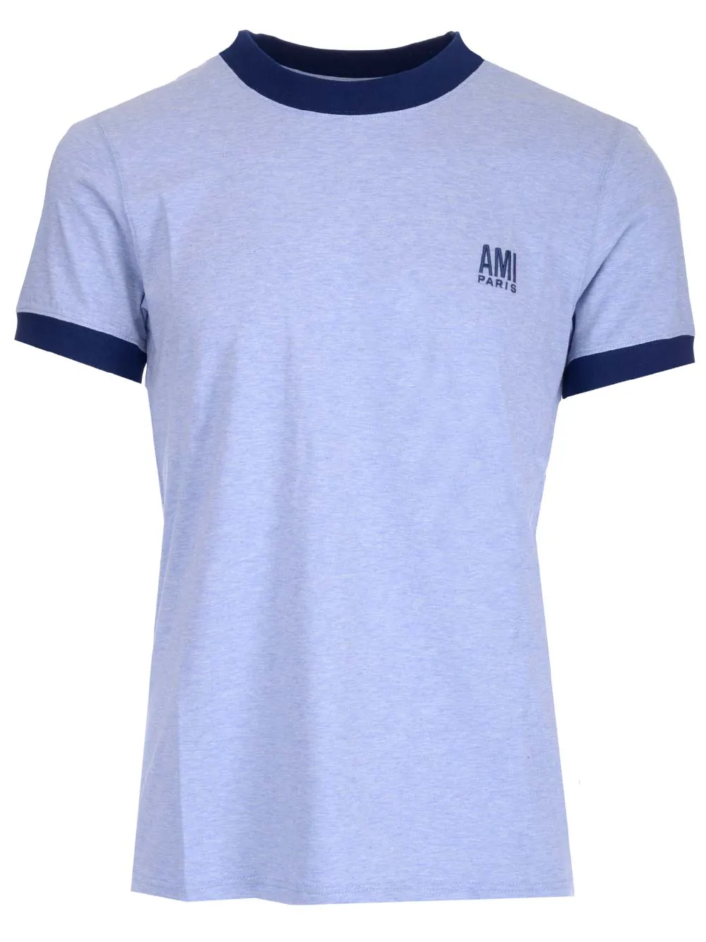 AMI Logo Embroidered Short Sleeved Crewneck T-Shirt