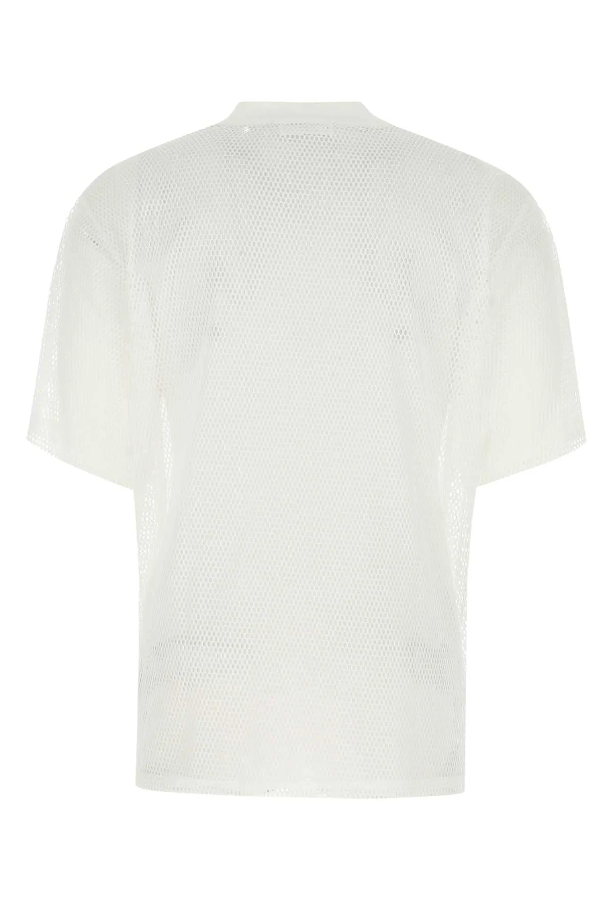 AMI Mesh Detailed Crewneck T-Shirt