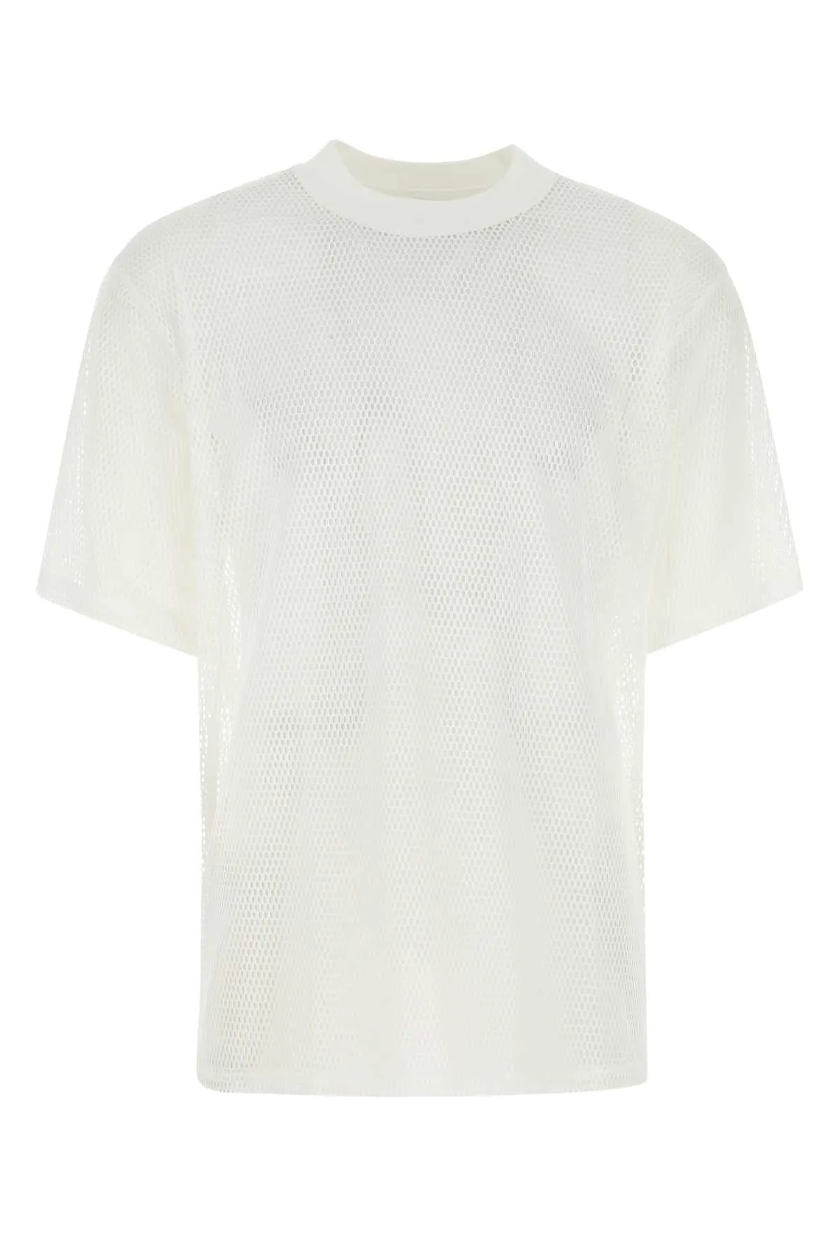 AMI Mesh Detailed Crewneck T-Shirt