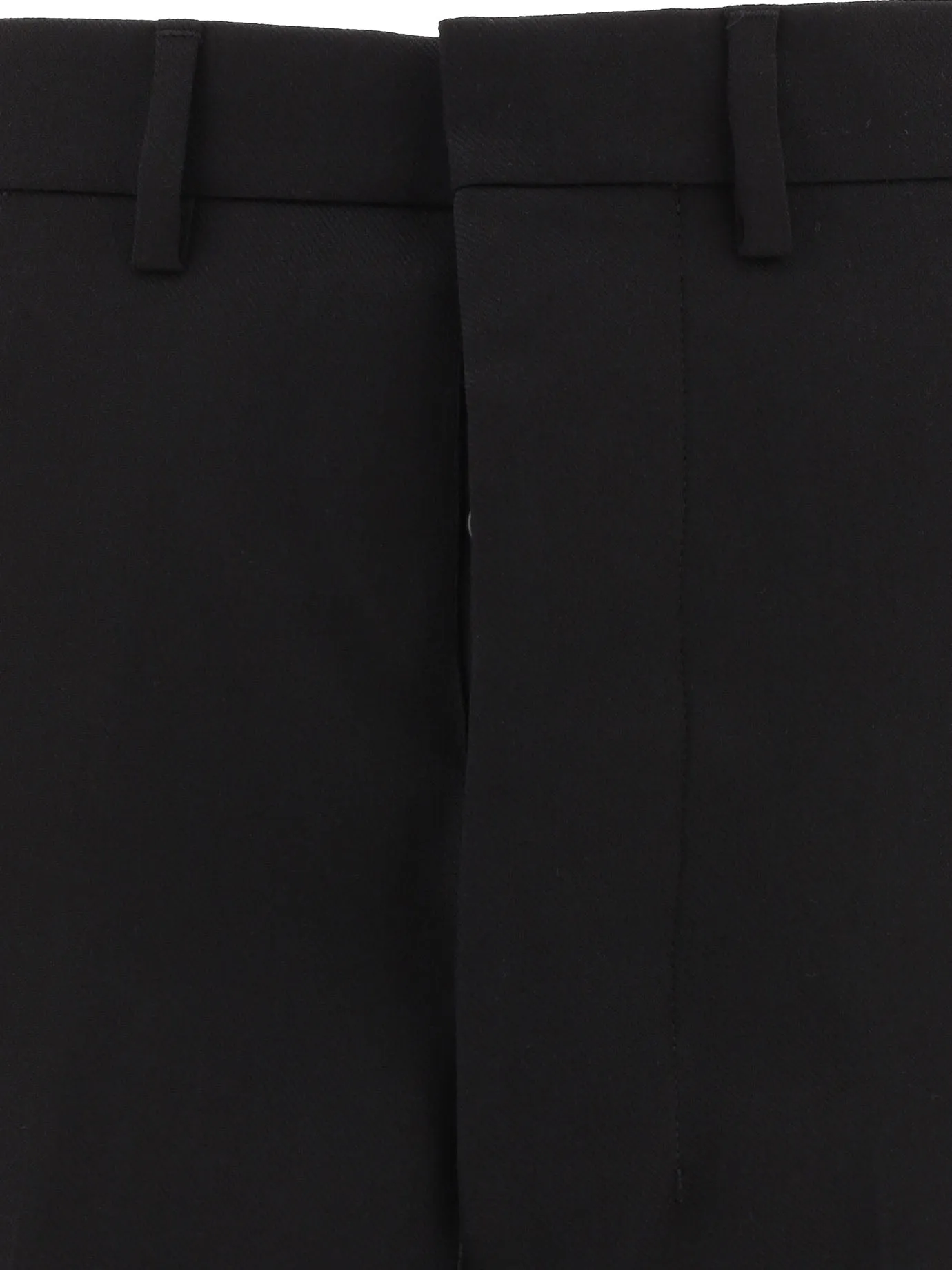 AMI Mid-Waisted Straight Leg Trousers