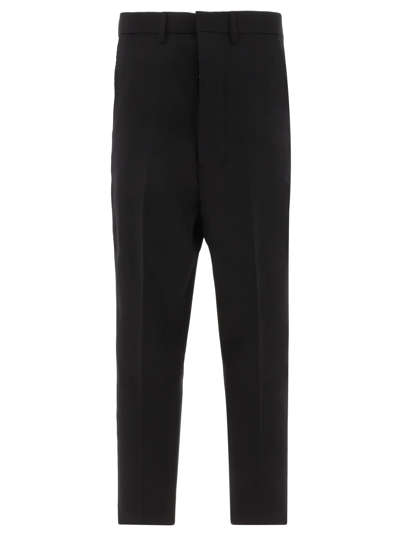 AMI Mid-Waisted Straight Leg Trousers