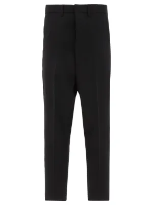 AMI Mid-Waisted Straight Leg Trousers