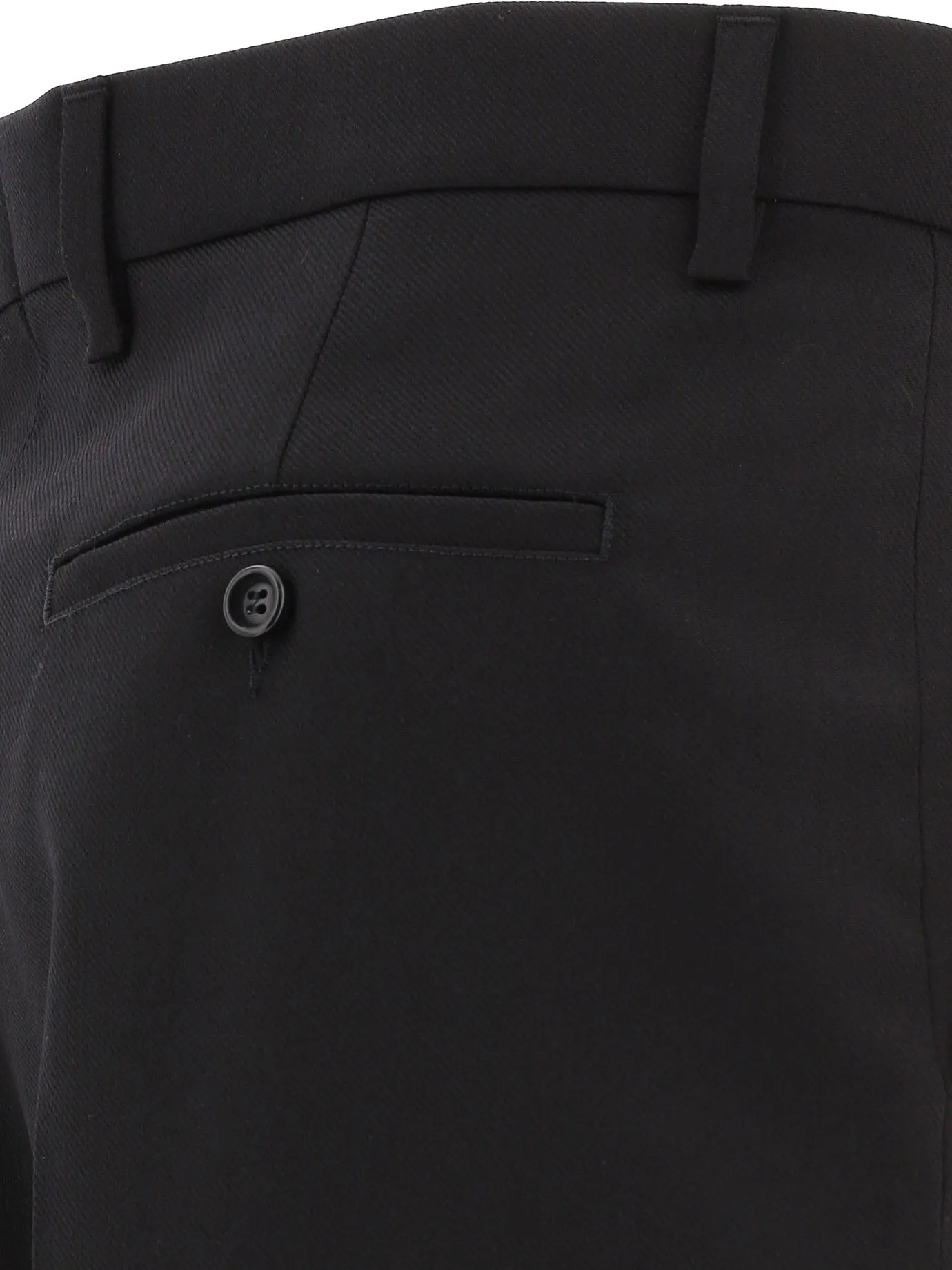 AMI Mid-Waisted Straight Leg Trousers
