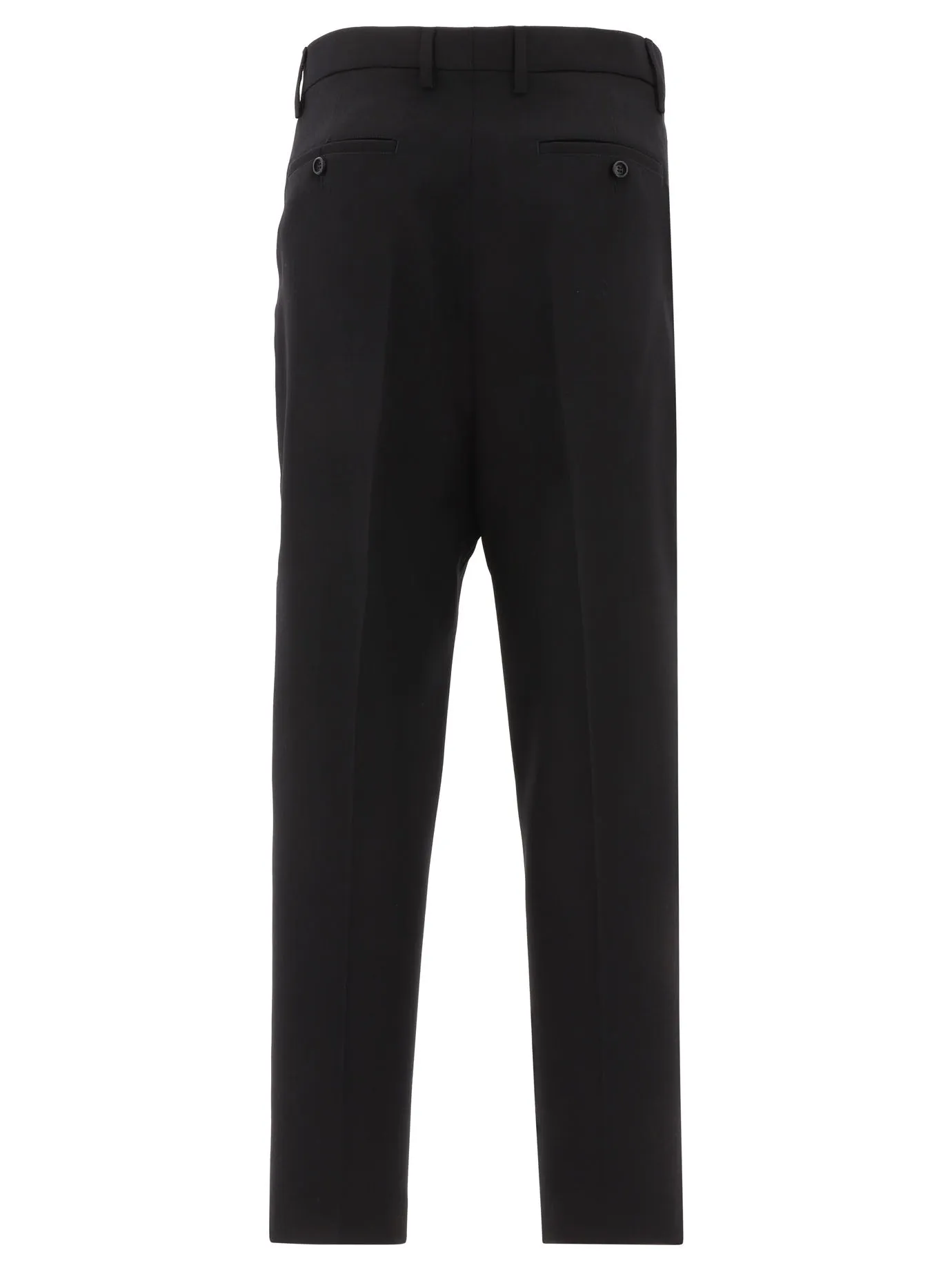 AMI Mid-Waisted Straight Leg Trousers