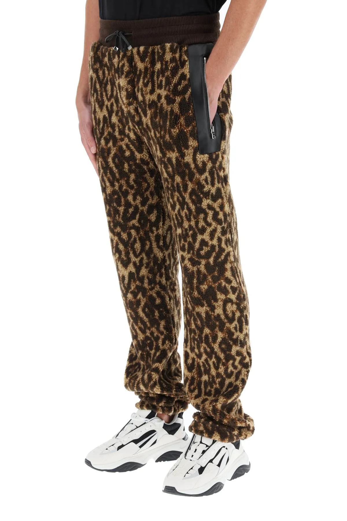 Amiri Leopard Printed Drawstring Trousers