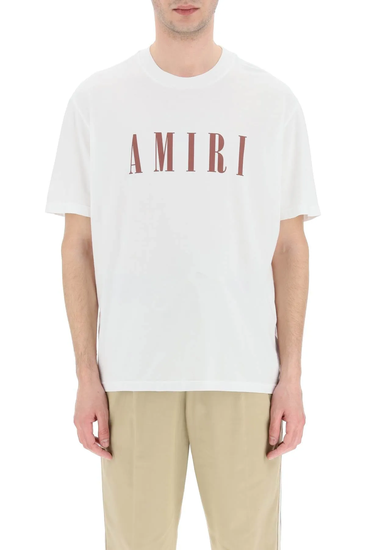Amiri Logo Printed Crewneck T-Shirt