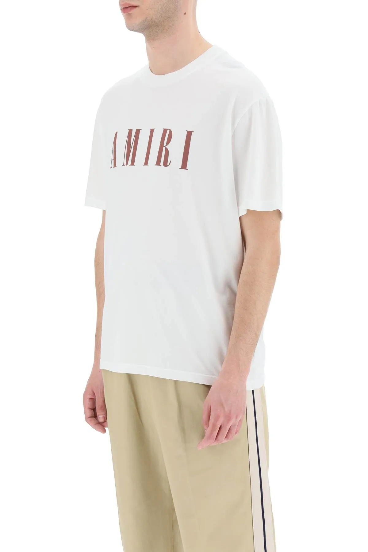 Amiri Logo Printed Crewneck T-Shirt