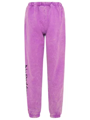 Aries Logo Printed Faded-Effect Trousers