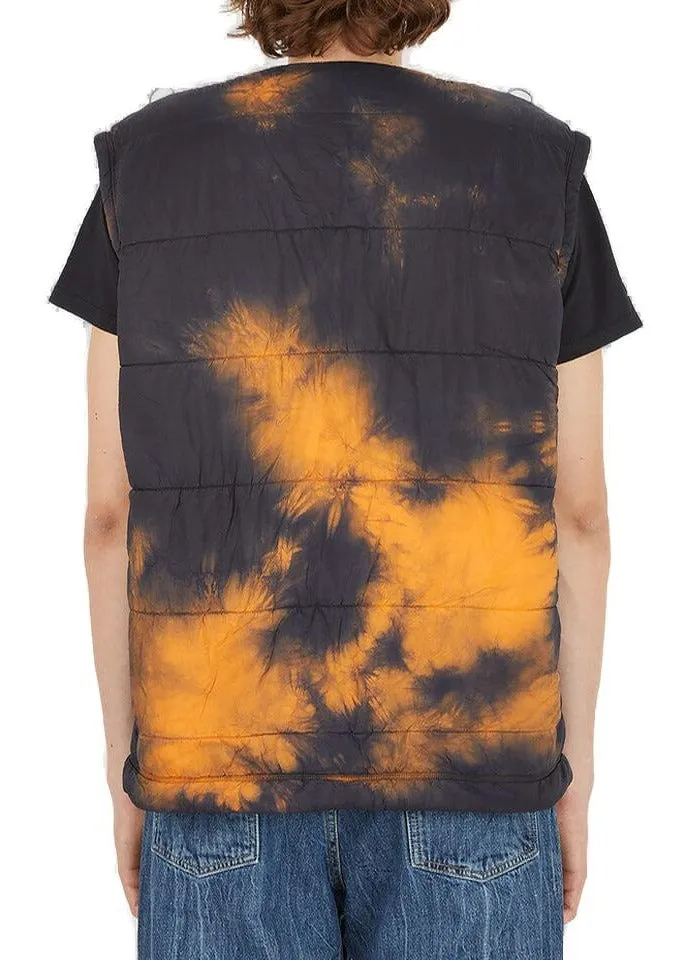 Aries Quilted Tie Dye Sleeveless Jacket