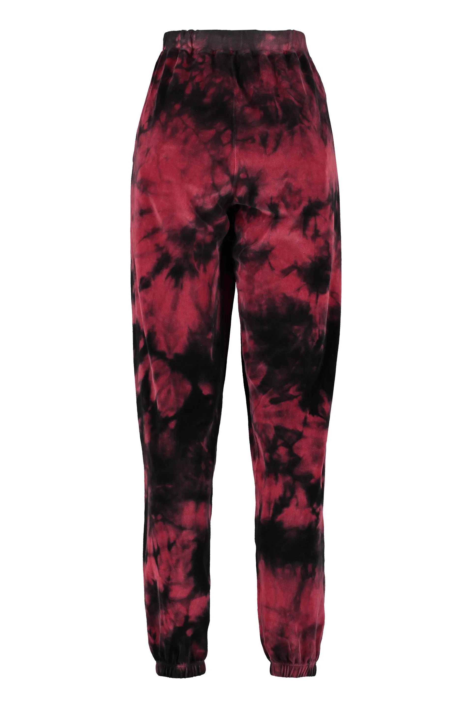 Aries Rhinestone Logo Tie-Dyed Sweatpants