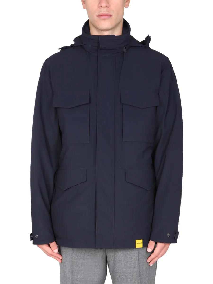 Aspesi Patch-Pocket Hooded Jacket